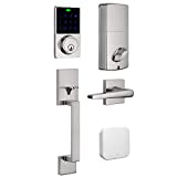 KS HARDWARE Electronic Deadbolt Smart Doorlock for Keyless Entry, Includes Matching Gripset, WiFi Enabled (Satin Nickel)