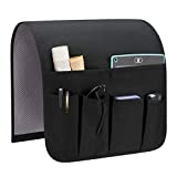 SYSOV Sofa Armrest Organizer, Remote Control Holder for Recliner Couch, Arm Chair Caddy with 5 Pockets for Magazine, Tablet, Phone, iPad