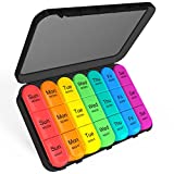 Pill Organizer 3 Times a Day - Weekly Pill Organizer 3 Times a Day - Large Pill Box 7 Day Medicine Organizer Pill Case, Pill Box Organizer Container, Daily Pill Box 3 Times a Day, to Hold Vitamins