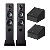 Sony SSCS3 Stereo Floor-Standing Speaker (2 Speakers) w/Sony SSCSE Dolby Atmos Enabled Speakers (SS-CSE. 2 Speakers)