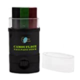 ColorMaster 3 Color Camo Face Paint Stick | Multi-Colors Hunting Face Paint for Camouflage, Paintball, and Airsoft Use (CAMO)