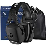 PROHEAR 056 30dB Highest NRR Digital Electronic Shooting Ear Protection Muffs, Sound Amplification 4 Times Noise Reduction Hearing Protector Earmuffs for Gun Range, Hunting, Airsoft - Black