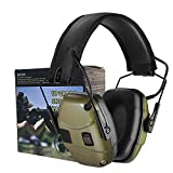 Electronic Shooting Earmuff for Impact Sport, Sound Amplification Ear Protection Muff, Noise Reduction Hunting Earmuff, NRR 22dB, Ideal for Shooters and Hunting