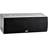 Polk Audio T30 100 Watt Home Theater Center Channel Speaker - Hi-Res Audio with Deep Bass Response | Dolby and DTS Surround | Single, Black