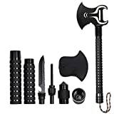 LIANTRAL Survival Camp Axe Folding Tactical Hatchet with Sheath Bull Skull Ax for Camping Hunting