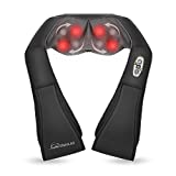 Snailax Shiatsu Neck and Shoulder Massager - Back Massager with Heat, Deep Kneading Electric Massage Pillow for Neck, Back, Shoulder,Foot Body