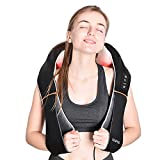 RENPHO Shiatsu Neck and Shoulder Back Massager with Heat, Electric Deep Tissue 3D Kneading Massage Pillow for Relief on Waist, Leg, Calf, Foot, Arm, Belly, Full Body, Muscles