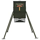 Stand and Fill Wildlife & Deer Feeder w/ 4-Foot Stand and Fill Legs - 300 lb. Corn Capacity - Model TF300L4