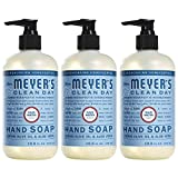 Mrs. Meyer's Liquid Hand Soap, Cruelty Free and Biodegradable Hand Wash Formula Made with Essential Oils, Rain Water Scent, 12.5 oz - Pack of 3