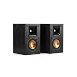 Klipsch Synergy Black Label B-100 Bookshelf Speaker Pair with Proprietary Horn Technology, a 4” High-Output Woofer and a Dynamic .75” Tweeter for Surrounds or Front Speakers in Black