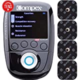 Compex Wireless USA 2.0 Muscle Stimulator w/TENS Bundle Kit: Electric Muscle Stimulation Machine (EMS), 16 Snap Electrodes, 10 Programs, Wireless PODs / 4 Strength / 2 Warm-up / 3 Recovery / 1 TENS