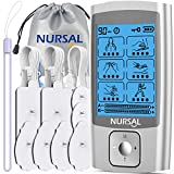 NURSAL TENS Unit Muscle Stimulator Machine for Pain Relief Therapy, Electric Stim Massager for Back, Neck, Muscle Pain Relief Product (FSA or HSA Eligible)