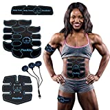 Abs Stimulator Muscle Toner - FDA Cleared | Rechargeable Wireless EMS Massager | The Ultimate Electronic Power Abs Trainer for Men Women & Bodybuilders | Abdominal, Arm & Leg Training (3 Motors)