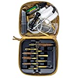 CLENZOIL Field & Range Tactical Gun Cleaning Kit | Tan | All-in-One Rifle & Pistol Cleaning Kit | Includes Field & Range CLP, Bore Brushes, Patches, Rod, Cable, Handle, Brush, Tools & More!