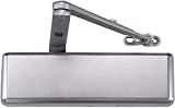 Extra Heavy Duty Designer Commercial Door Closer -LYNN Hardware DC9016 (US26D Aluminum)- Surface Mounted, Grade 1, Cast Iron, UL 3 Hour Fire Rated & ADA for High Abuse & Extreme Traffic doorways