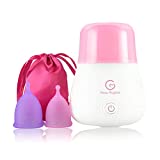 ROSA RUGOSA Menstrual Cups + Steamer Bundle - All You Need to Start Your Menstrual Cup Journey! - Feminine Hygiene - Leak-Free - up to 99.9%