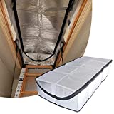 Attic Stairs Insulation Cover 25' x 54' x 11' - Attic Ladder Insulation Cover - Attic Insulation Tent with Zipper - Fire Proof Attic Cover Stairway Insulator