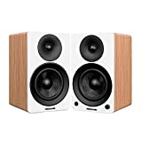 Fluance Ai41 Powered 2-Way 2.0 Stereo Bookshelf Speakers with 5' Drivers, 90W Amplifier for Turntable, TV, PC and Bluetooth 5 Wireless Music Streaming with RCA, Optical & Subwoofer Out (Lucky Bamboo)