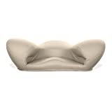 Alexia Meditation Seat Ergonimically Correct for The Human Physiology Zen Yoga Ergonomic Chair Foam Cushion Home or Office (Light Grey - Vegan Leather)