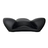 Alexia Meditation Seat Ergonomically Correct for The Human Physiology Zen Yoga Chair (Black, Genuine Leather)