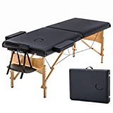 Massage Table Portable Massage Bed Spa Bed 84 Inches Long 28 Inchs Wide Hight Adjustable Massage Table 2 Folding Massage Bed Spa Bed Facial Cradle Salon Bed W/Carry Case