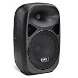 LyxPro SPA-8 Compact 8' Portable PA System 100-Watt RMS Power Active Speaker System Equalizer Bluetooth SD Slot USB MP3 XLR 1/4' 1/8' 3.5mm Inputs