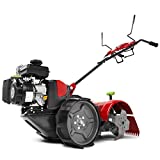 EARTHQUAKE 31285 Pioneer Dual-Direction Rear-Tine Tiller Airless Wheels, Independent Grip Handles, 5-Year Warranty, Red/Black