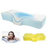 Memory Foam Anti-Snore Pillows for Neck Pain Relief Ergonomic Orthopedic Cervical Pillow for Neck Support and Shoulder Pain Side Sleeper Contour Pillow