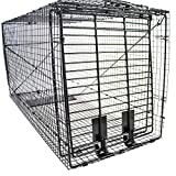 Humane Way Folding 50 Inch Live Humane Animal Trap - Safe Traps for All Animals - Dogs, Raccoons, Cats, Groundhogs, Opossums, Coyote, Bobcat - 50'x20'x26'