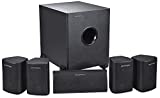 Monoprice 5.1 Channel Home Theater Satellite Speakers And Subwoofer - Black