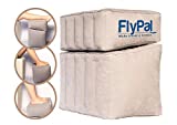 FLYPAL Inflatable Foot Rest for Air Travel, U.S Patented 2 in 1 Design, Blow-Up Pillow Cushion for Home, Office and Kids to Sleep on Long Flights, 17“x11'x17', Grey.