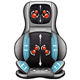 Comfier Shiatsu Neck & Back Massager – 2D/3D Kneading Full Back Massager with Heat & Adjustable Compression, Massage Chair Pad for Shoulder Neck and Back Full Body, Gifts for Men Dad