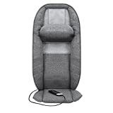 HoMedics Total Recline Massage Cushion, Ultimate Versatility, Sit Up, Lean Back, Lie Down, Soothing Heat, Pain Relief, Deep Kneading Shiatsu Massage, Height Detection, Lumbar Stretch, Seat Vibration
