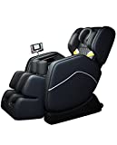 Zero Gravity Massage Chair, Full Body Shiatsu Massage Chair with Heating, Lightweight Massage Sofa with Bluetooth and Speaker, Easy to Install and Foldable Luxury 69… (Black)