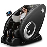 Massage Chair Blue-Tooth Connection and Speaker, Recliner with Zero Gravity with Full Body Air Pressure, Easy to Use at Home and in The Office(Black)