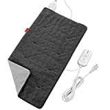 Heating Pad for Cramps, Comfytemp Electric Heating Pad for Back Pain Relief, Small Heating Pad with 3 Heat Settings, 2H Auto Shut Off, Stay On, for Neck and Shoulders, 12 x 24 in, Machine Washable