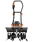 ENGiNDOT Electric Garden Tiller, 13.5 Amp Electric Cultivator with 12-18 in Tilling Width & 8 in Working Depth, Lawn & Garden Tiller for Garden, Lawn, Digging, Weed Removal, Soil Cultivation