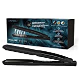 Revamp Progloss MoistureCare 1-Inch Flat Iron Hair Straightener – Steam Hair Straightener with Keratin, Argan & Coconut Oil Infused Ceramic & Ionic Floating Plates, Easy to Use with Auto-Off