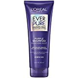 L'Oreal Paris EverPure Sulfate Free Brass Toning Purple Shampoo for Blonde, Bleached, Silver, or Brown Highlighted Hair, 6.8 Fl; Oz (Packaging May Vary)