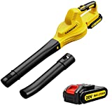 Cordless Leaf Blower Battery Operated: 20V Electric Mini Handheld Leaf Blower - Lightweight Small Powerful Blower Battery Powered for Lawn Care | Patio | Jobsite