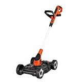 BLACK+DECKER 3-in-1 Lawn Mower, String Trimmer and Edger, 12-Inch, Cordless (MTC220)