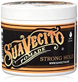 Suavecito Pomade Firme (Strong) Hold 4 oz, 1 Pack - Strong Hold Hair Pomade For Men - Medium Shine Water Based Wax Like Flake Free Hair Gel - Easy To Wash Out - All Day Hold For All Hair Styles