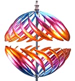 MUMTOP Wind Spinner 360 Degrees Double Steel Metal Wind Sculpture is Suitable for Decorating Your Patio, Lawn & Garden