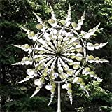 Unique and Magical Metal Windmill-3D Kinetic Metal Wind Sculptures Spinner for Outdoor Decoration-Art Decorations for Garden Outdoor Yard Lawn Patio