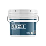 Epsom Salt (1 Gallon) by Earthborn Elements, Resealable Bucket, Magnesium Sulfate Soaking Solution, All-Natural
