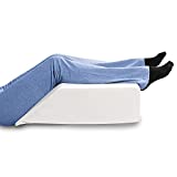 SUPPORT PLUS Elevated Leg Wedge Support Pillow -Relieves Back/Sciatica Pain, Surgical or Injury Recovery, Improves Circulation, Helps Reduce Leg/Ankle Swelling -Premium Memory Foam 17' Wide