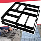 Anothera 2Pack 15.7'x15.7'x1.57' Walk Path Maker Reused Concrete Molds Pathmate Stone Molding Stepping Stone Paver Walk Way DIY Path Paving Garden Yard Patio Mold (8-Grid)