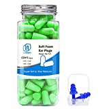 Ultra Soft Green Foam Earplugs 60 Pairs, 38dB SNR Noise Reduction Ear Plugs for Sleeping, Snoring, Work, Travel, Shooting and All Loud Events, Lysian…