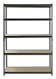 Hardware & Outdoor Heavy Duty Garage Shelf Steel Metal Storage 5 Level Adjustable Shelves Unit 72' H x 48' W x 24' Deep