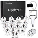 Cupping Set, Eambond Cupping Therapy Sets Massage Back，Pain Relief, Physical Therapy,Chinese Cupping kit with Vacuum Pump - Massage Cupping Cup for Massage Therapists–Improve Your Health & Wellness